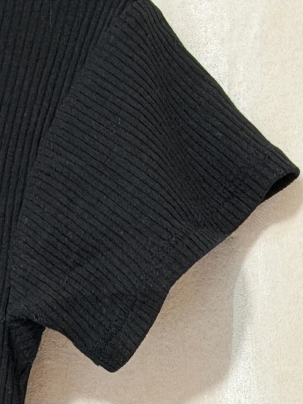 Old Navy Black Short Sleeve Tiered Knit Dress - Girls